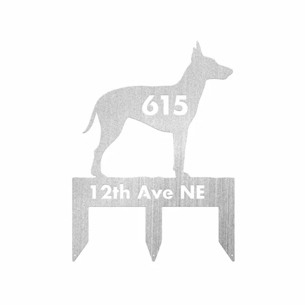 Personalized Manchester Terrier Metal Sign - Image 2