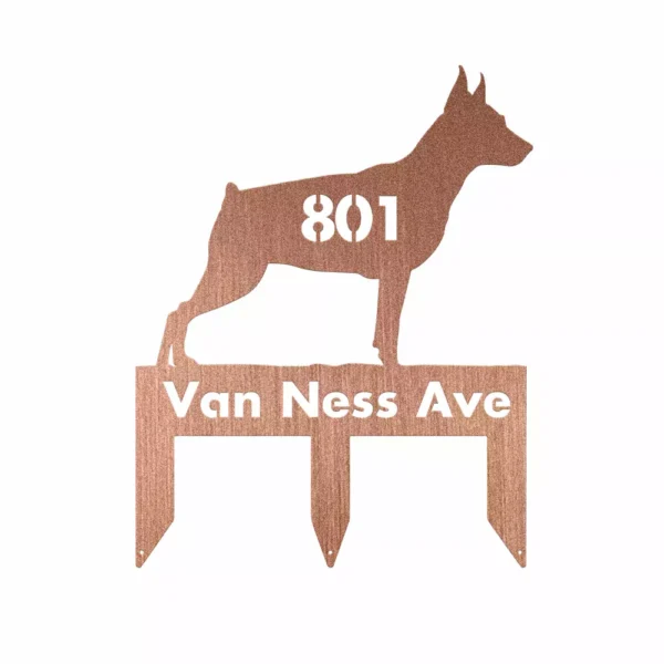 Custom Minpins Dog Metal Sign - Image 3