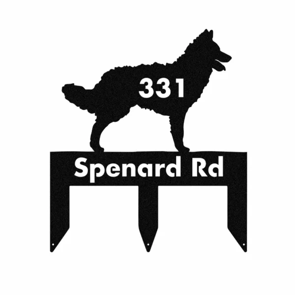 Personalized Mudi Dog Metal Sign