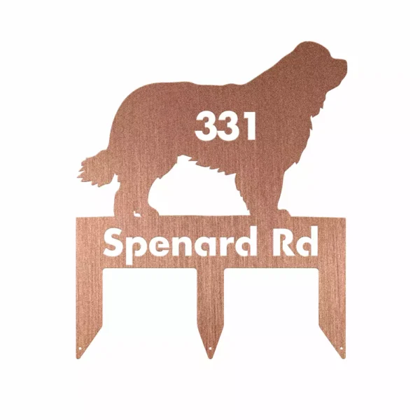 Custom Newfoundland Dog Metal Sign - Image 2