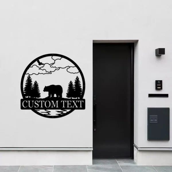 Custom Metal Bear Sign - Image 2