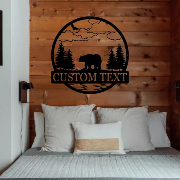 Custom Metal Bear Sign