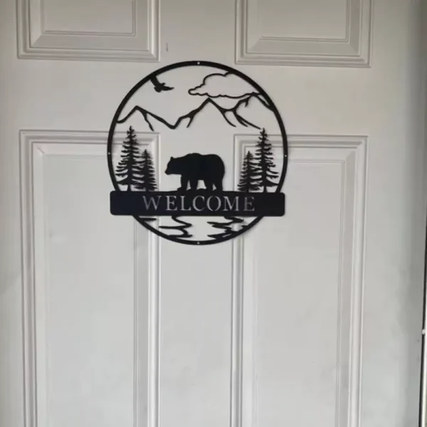 Custom Metal Bear Sign - Image 4