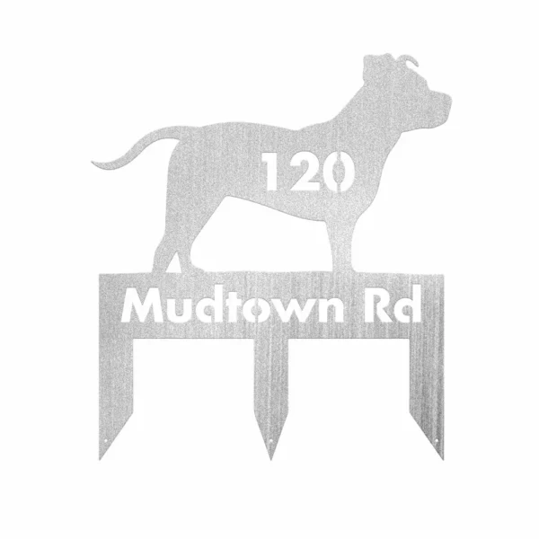 Custom Pitbull Metal Sign - Image 3