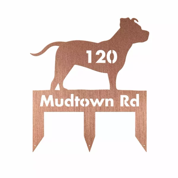 Custom Pitbull Metal Sign - Image 2