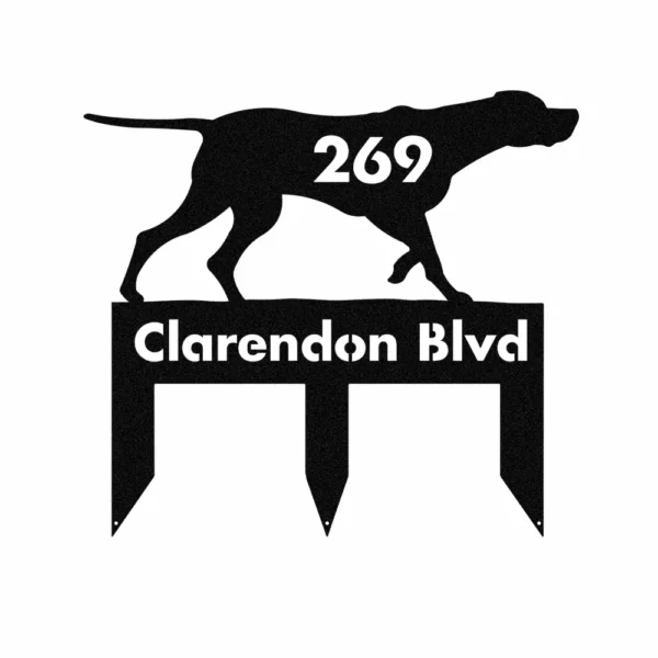 Custom Pointer Metal Sign