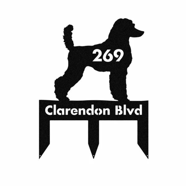 Personalized Poodle Metal Sign