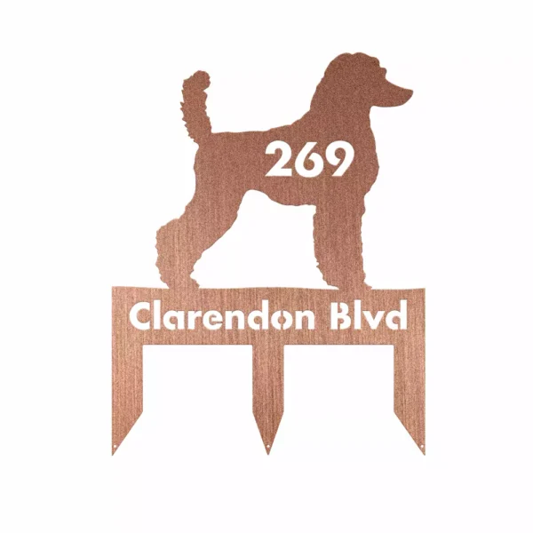 Personalized Poodle Metal Sign - Image 3