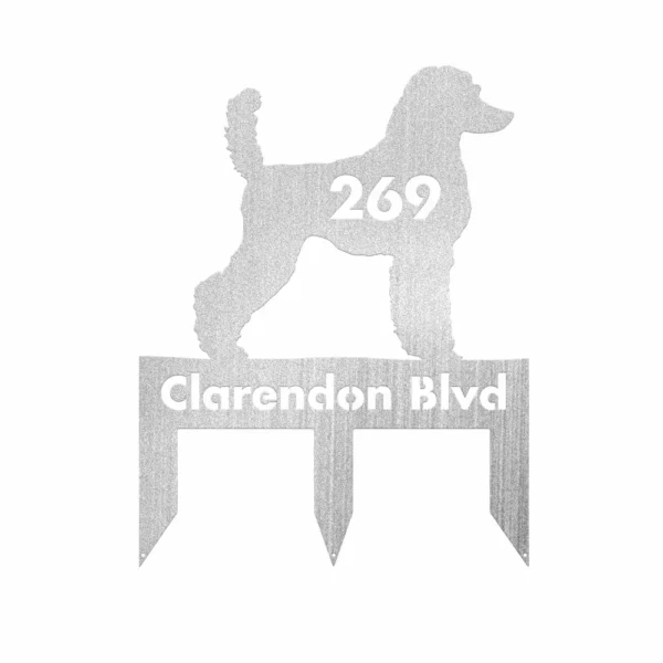 Personalized Poodle Metal Sign - Image 2