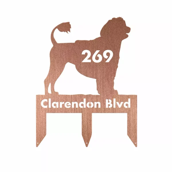 Custom Portuguese Water Dog Metal Sign - Image 3