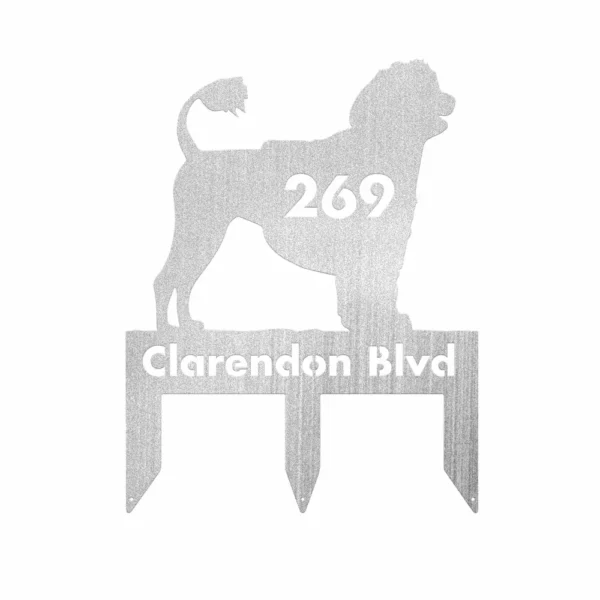 Custom Portuguese Water Dog Metal Sign - Image 2