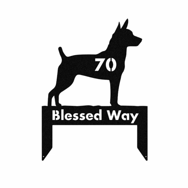 Custom Rat Terrier Metal Sign