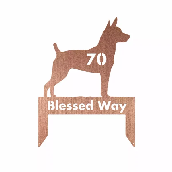 Custom Rat Terrier Metal Sign - Image 2