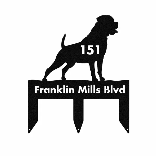 Custom Rottweiler Metal Sign