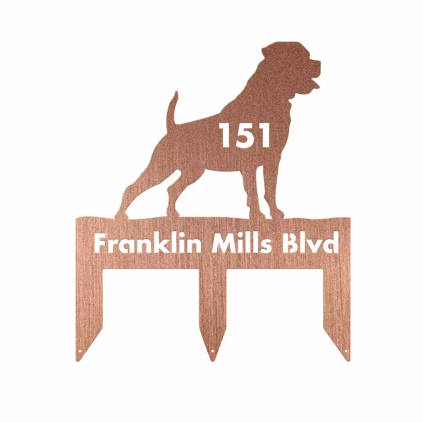 Custom Rottweiler Metal Sign - Image 3