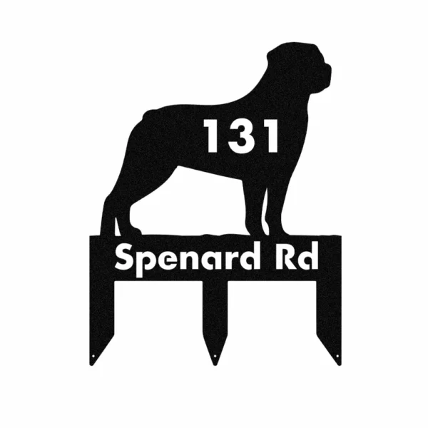 Custom Rottweiler II Metal Sign