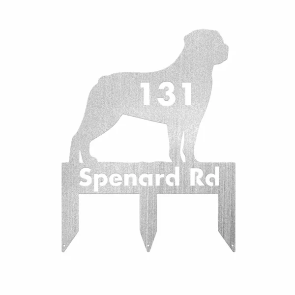 Custom Rottweiler II Metal Sign - Image 2