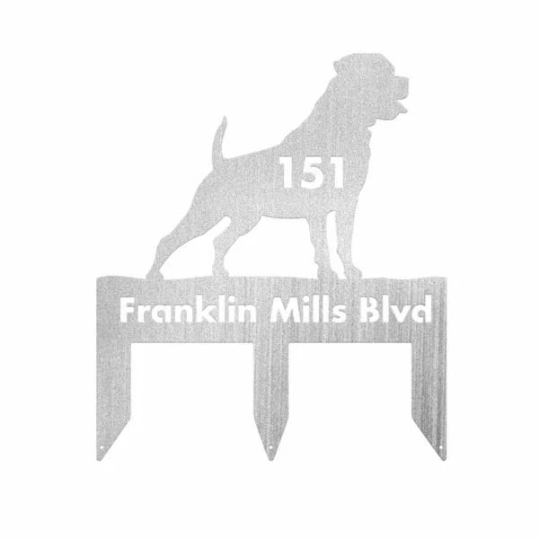 Custom Rottweiler Metal Sign - Image 2