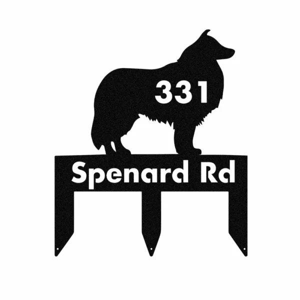 Custom Rough Collie Metal Sign