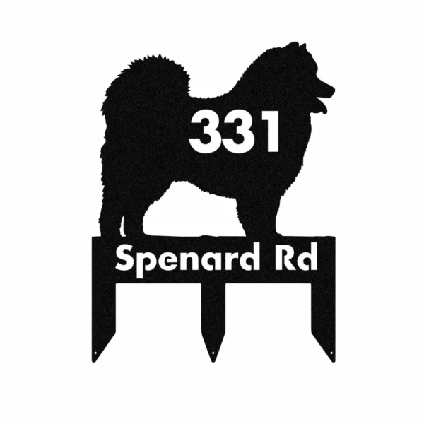 Custom Samoyed Dog Metal Sign