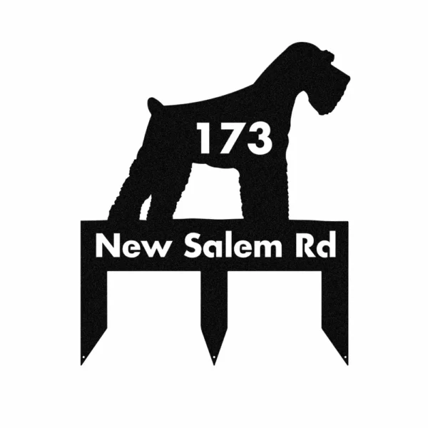 Custom Schnauzer Metal Sign
