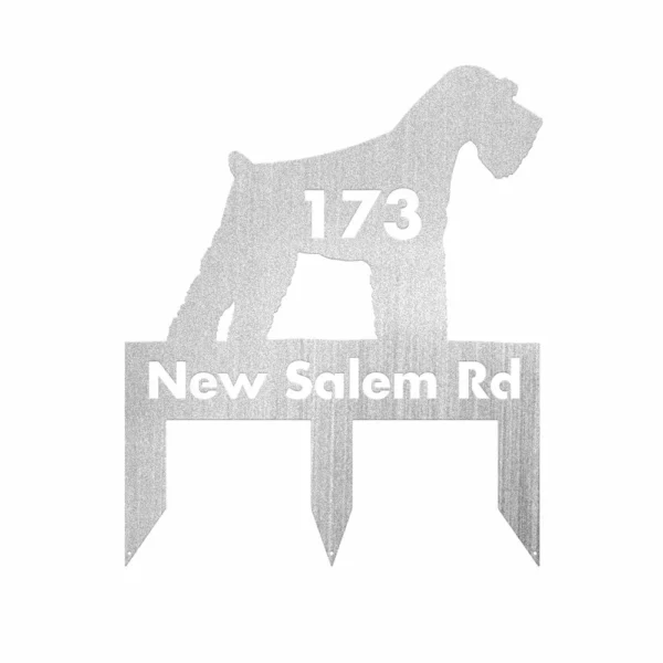 Custom Schnauzer Metal Sign - Image 2