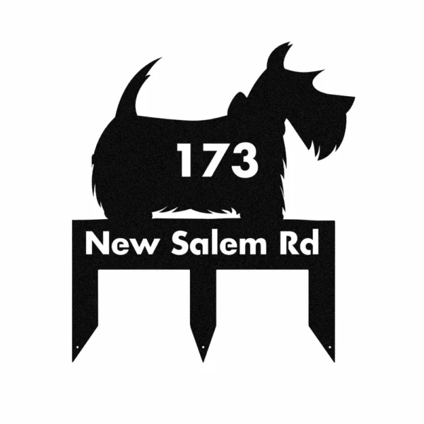 Custom Scottish Terrier Metal Sign