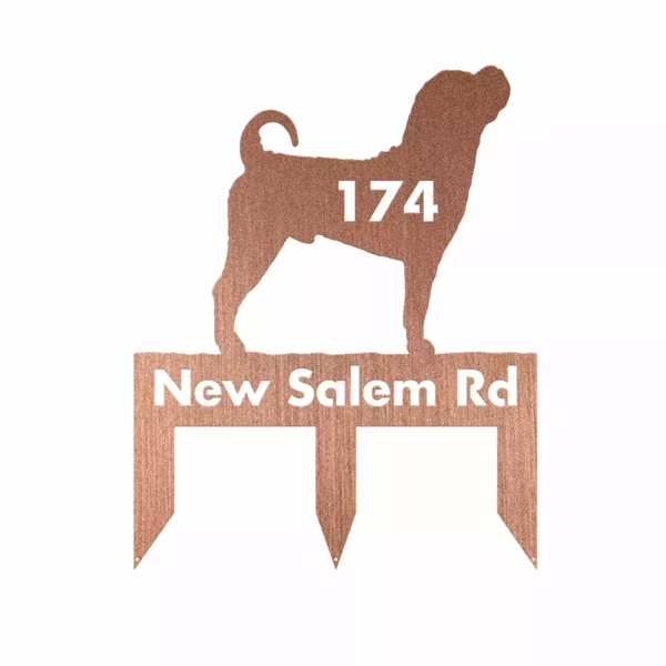 Custom Shar Pei Metal Sign - Image 3