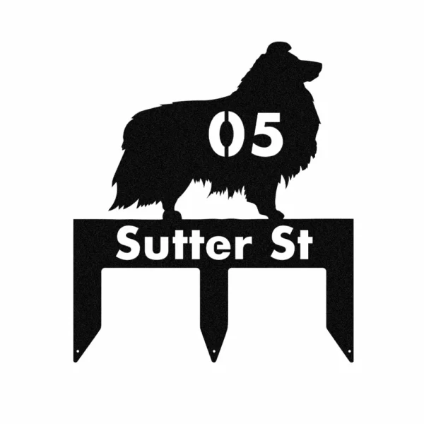 Custom Shetland Sheepdog Metal Sign