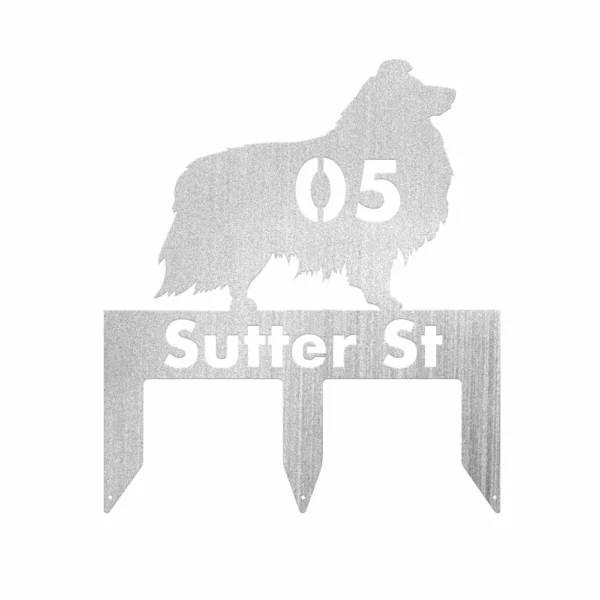 Custom Shetland Sheepdog Metal Sign - Image 2