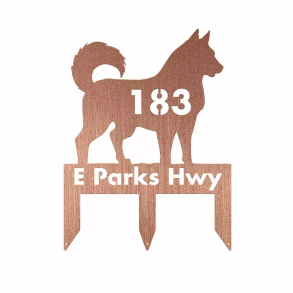 Custom Siberian Husky Metal Sign - Image 3