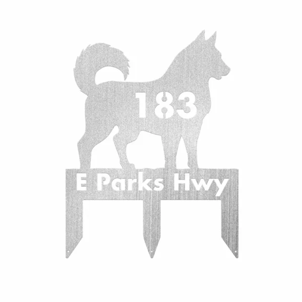 Custom Siberian Husky Metal Sign - Image 2