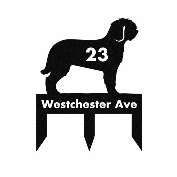 Custom Spanish Water Dog Metal Sign