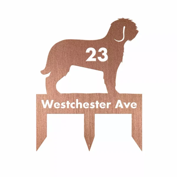 Custom Spanish Water Dog Metal Sign - Image 3