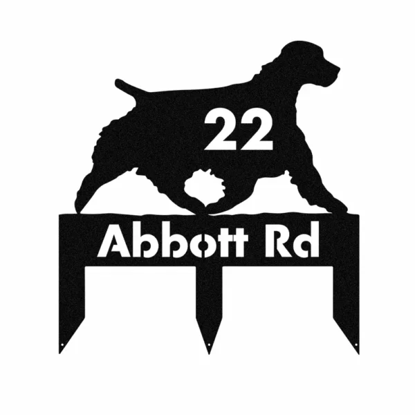 Personalized Springer Spaniel Metal Sign
