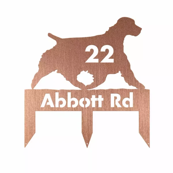 Personalized Springer Spaniel Metal Sign - Image 3