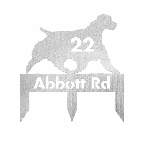 Personalized Springer Spaniel Metal Sign - Image 2