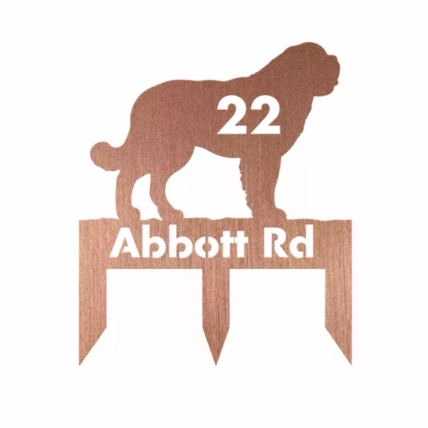 Custom St. Bernard Metal Sign - Image 3