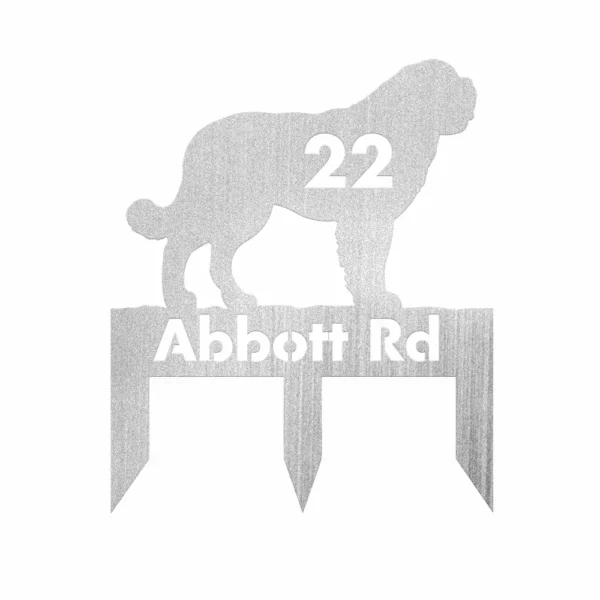Custom St. Bernard Metal Sign - Image 2