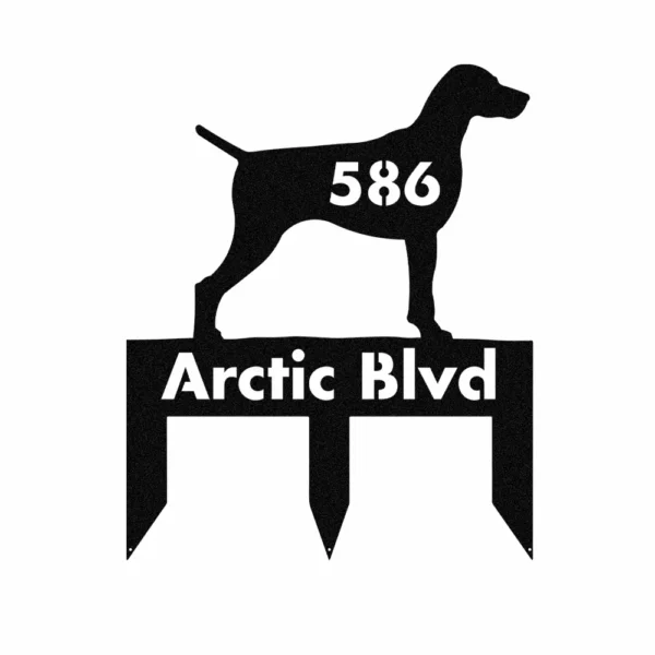 Custom Vizsla Metal Sign