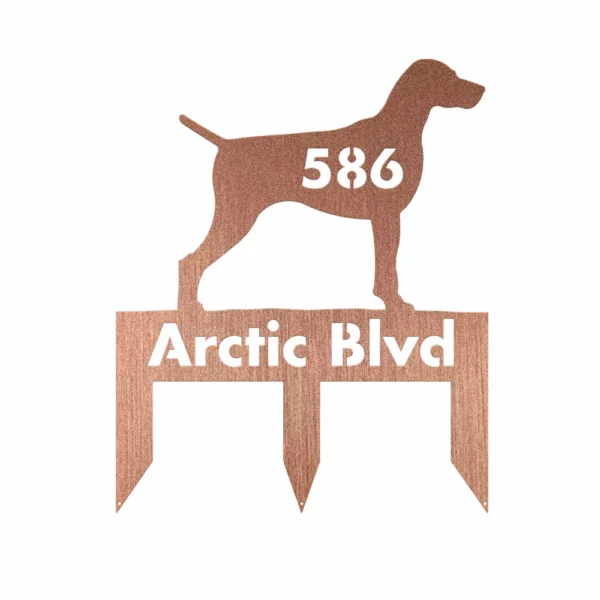 Custom Vizsla Metal Sign - Image 3