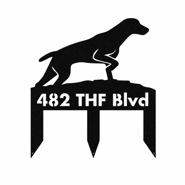 Custom Weimaraner Metal Sign