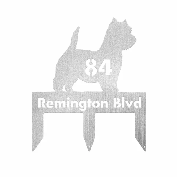 Custom Westie Metal Sign - Image 2