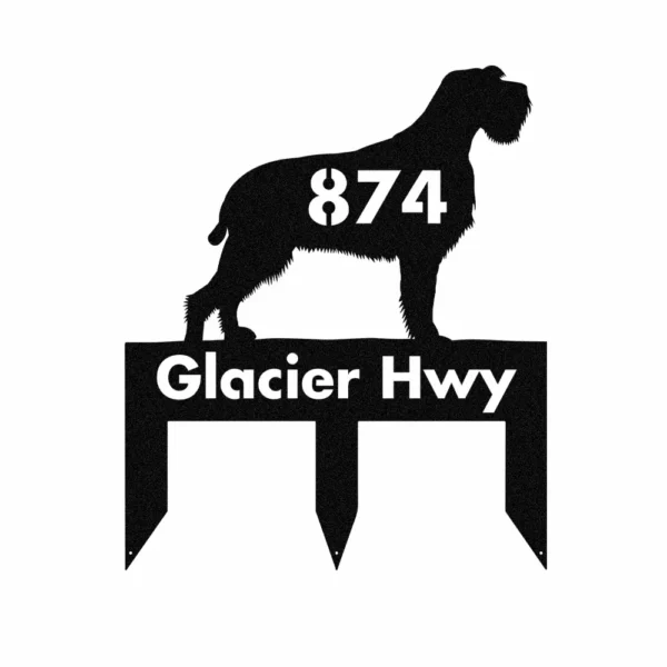 Custom Wirehaired Pointing Griffon Metal Sign