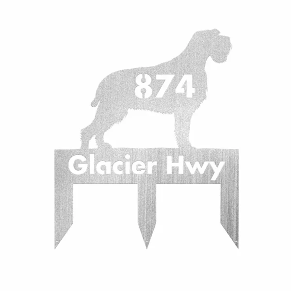 Custom Wirehaired Pointing Griffon Metal Sign - Image 2