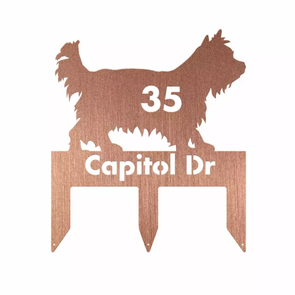 Custom Yorkshire Terrier Metal Sign - Image 3