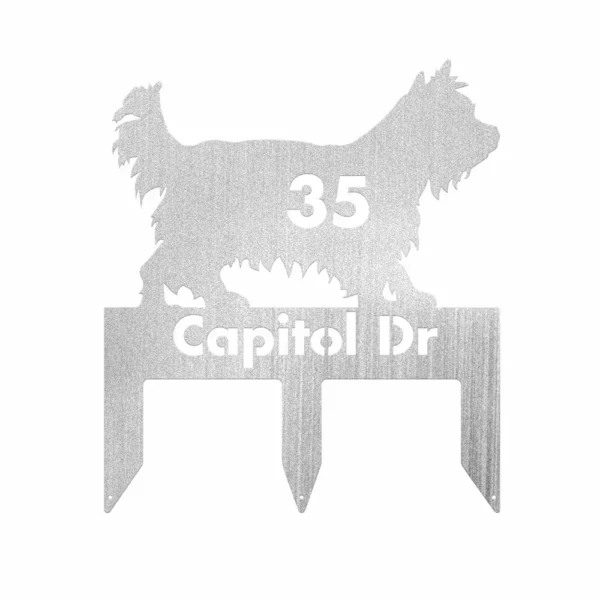 Custom Yorkshire Terrier Metal Sign - Image 2