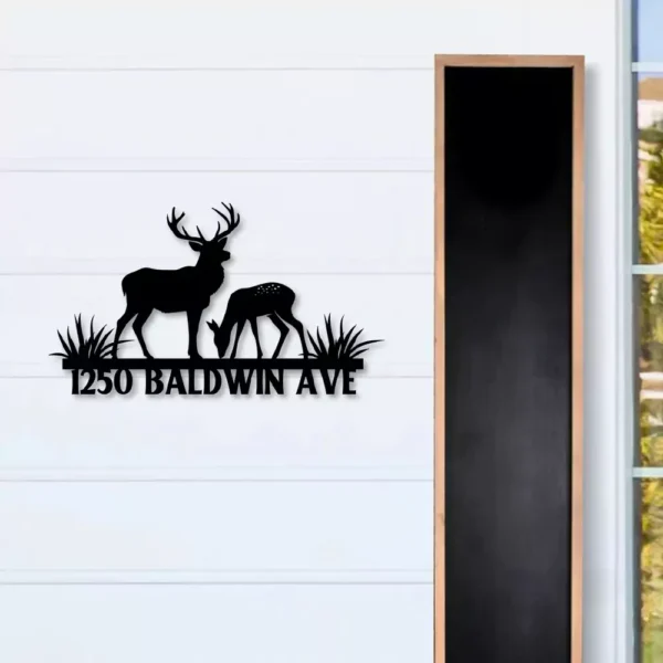 Personalized Deer House Sign - Image 3